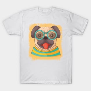 Cute dog wearing glasses T-Shirt